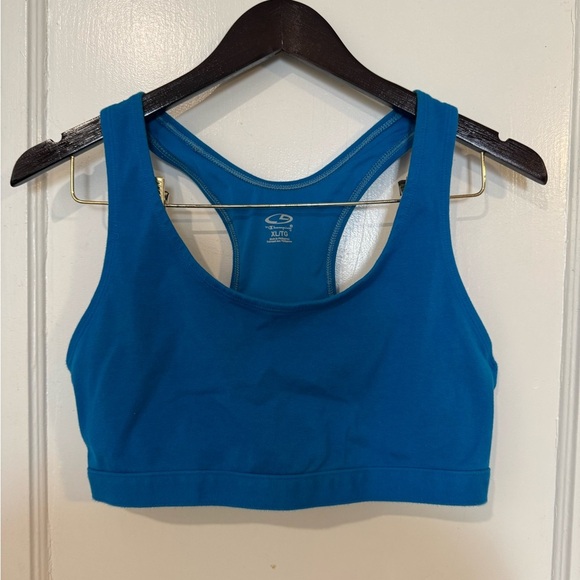 Champion Blue Sports Bra with Racerback Design and Supportive Band - Picture 2 of 4